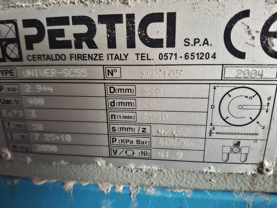 Pertici Scarabeo SC55 double mitre saw for sale - Photo 2